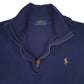 Mens Navy Polo Ralph Lauren  Quarter Zip Jumper