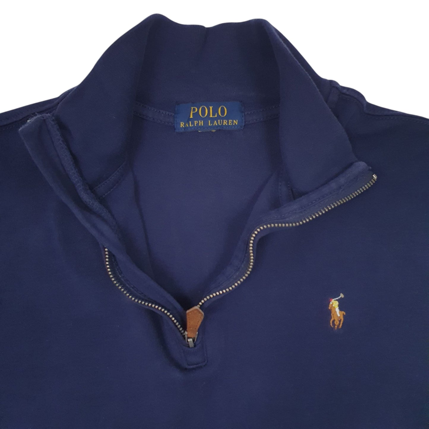 Mens Navy Polo Ralph Lauren  Quarter Zip Jumper