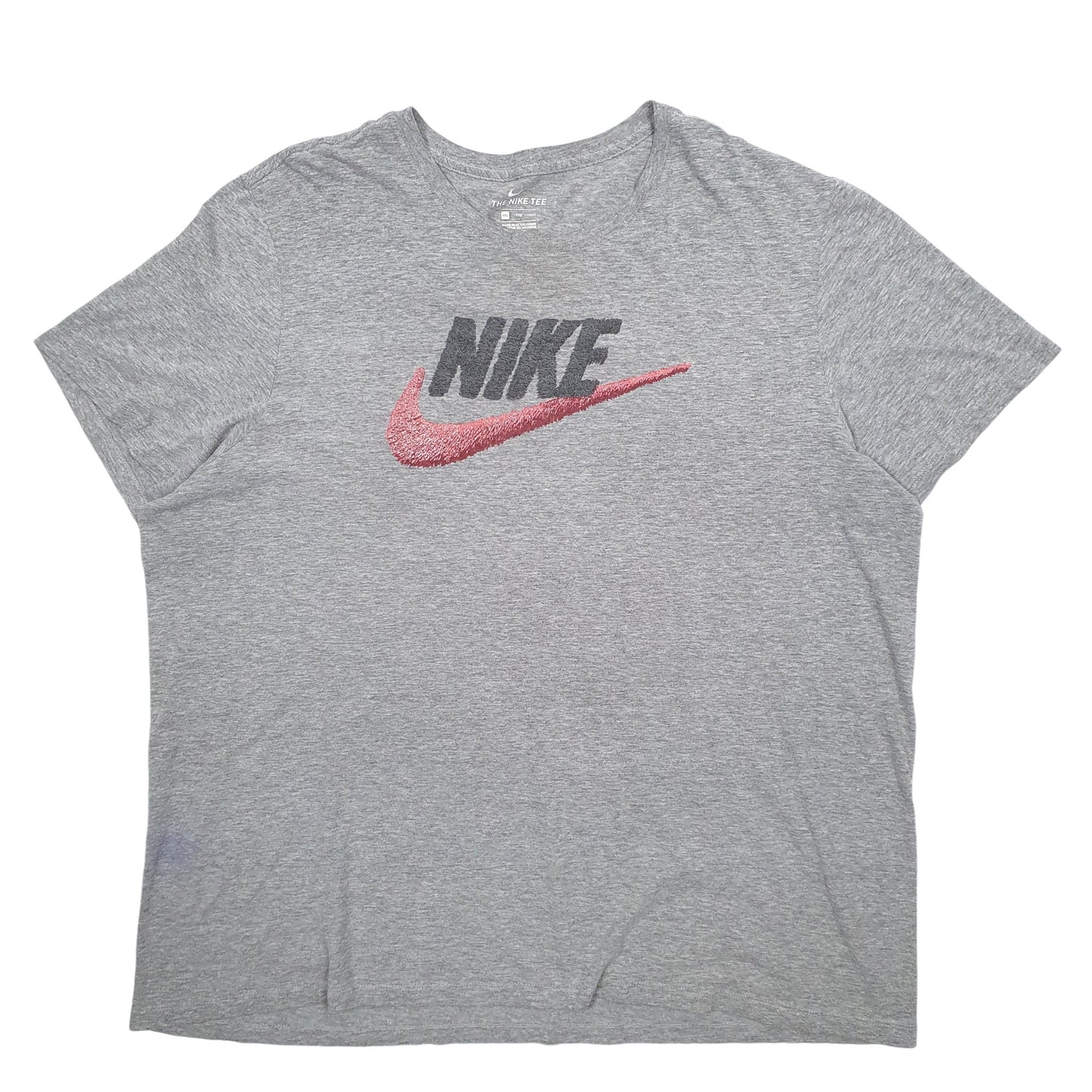 Mens Grey Nike Spellout Short Sleeve T Shirt