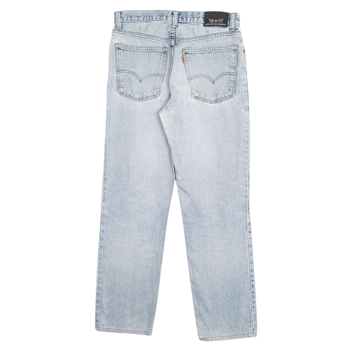 Mens Levis 630 Loose Fit Blue Orange Tab Black Label Vintage