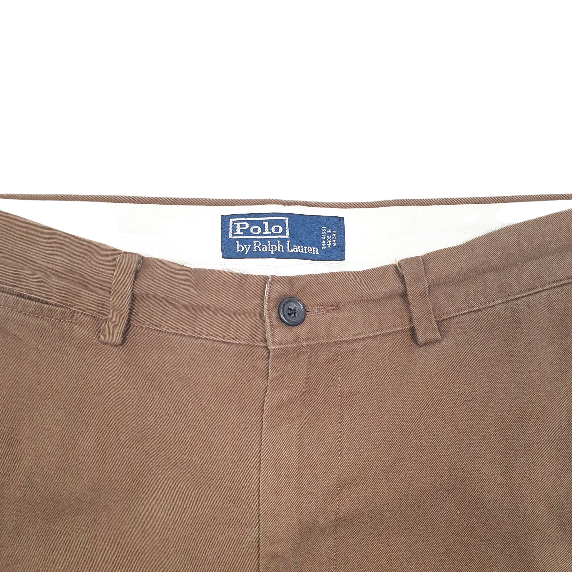 Mens Brown Polo Ralph Lauren Vintage Chino Trousers