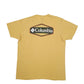 Mens Yellow Columbia Sportswear Spellout Short Sleeve T Shirt