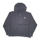 Mens Black Nike Quarter Zip Pullover Hoodie Jumper