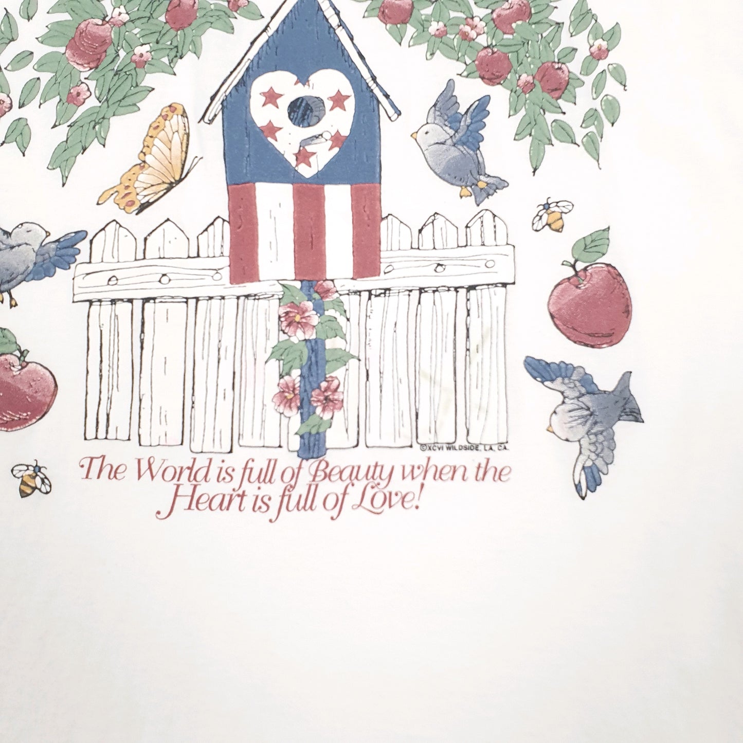 Mens White Hanes Single Stitch Vintage 90s Short Sleeve T Shirt