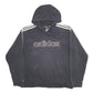 Mens Black Adidas Spellout Hoodie Jumper