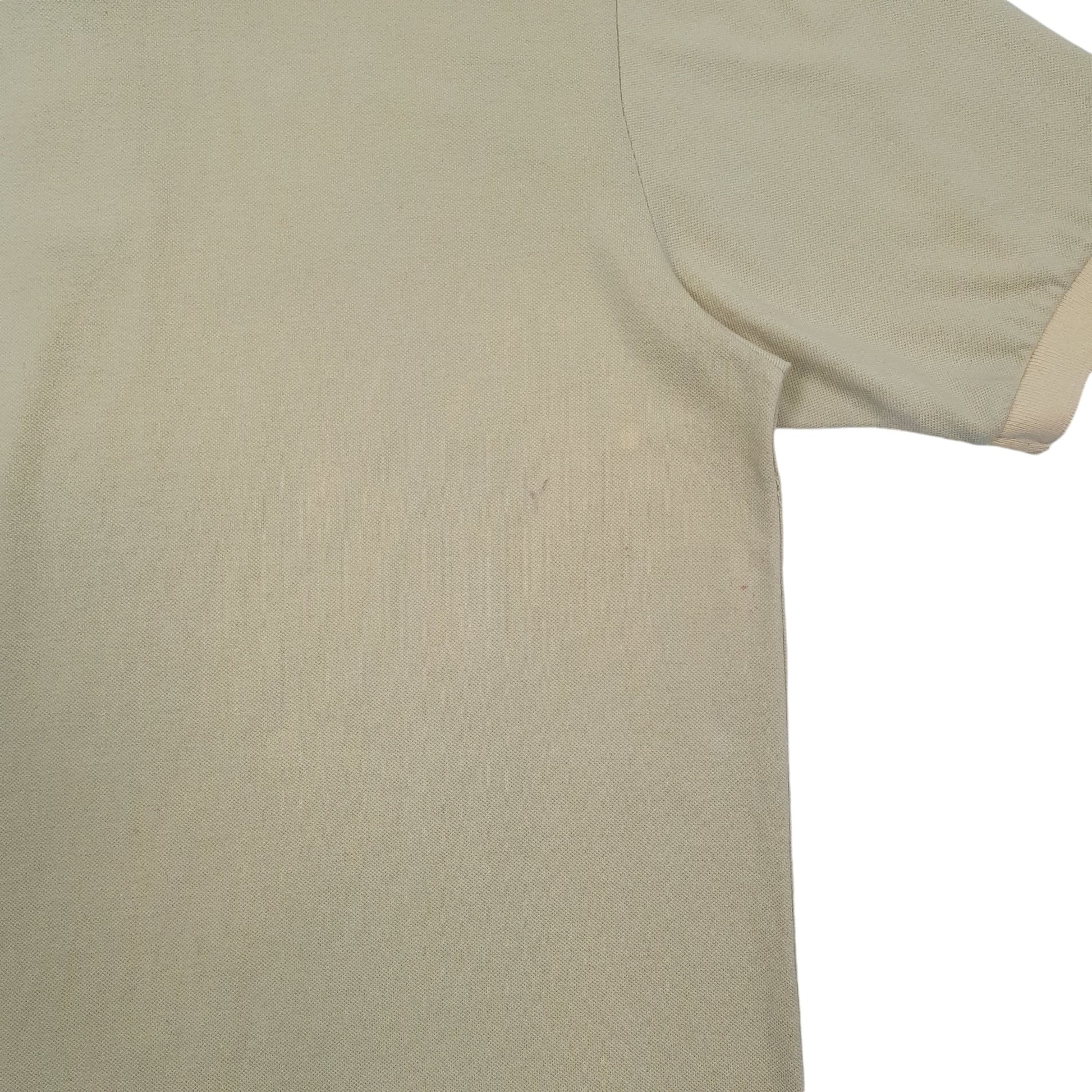 Mens Yellow Lacoste  Short Sleeve Polo Shirt