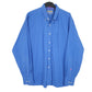 Mens Blue Wrangler Premium Patch Long Sleeve Shirt