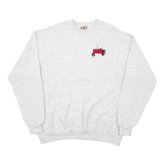 Mens Grey Lee  Crewneck Jumper