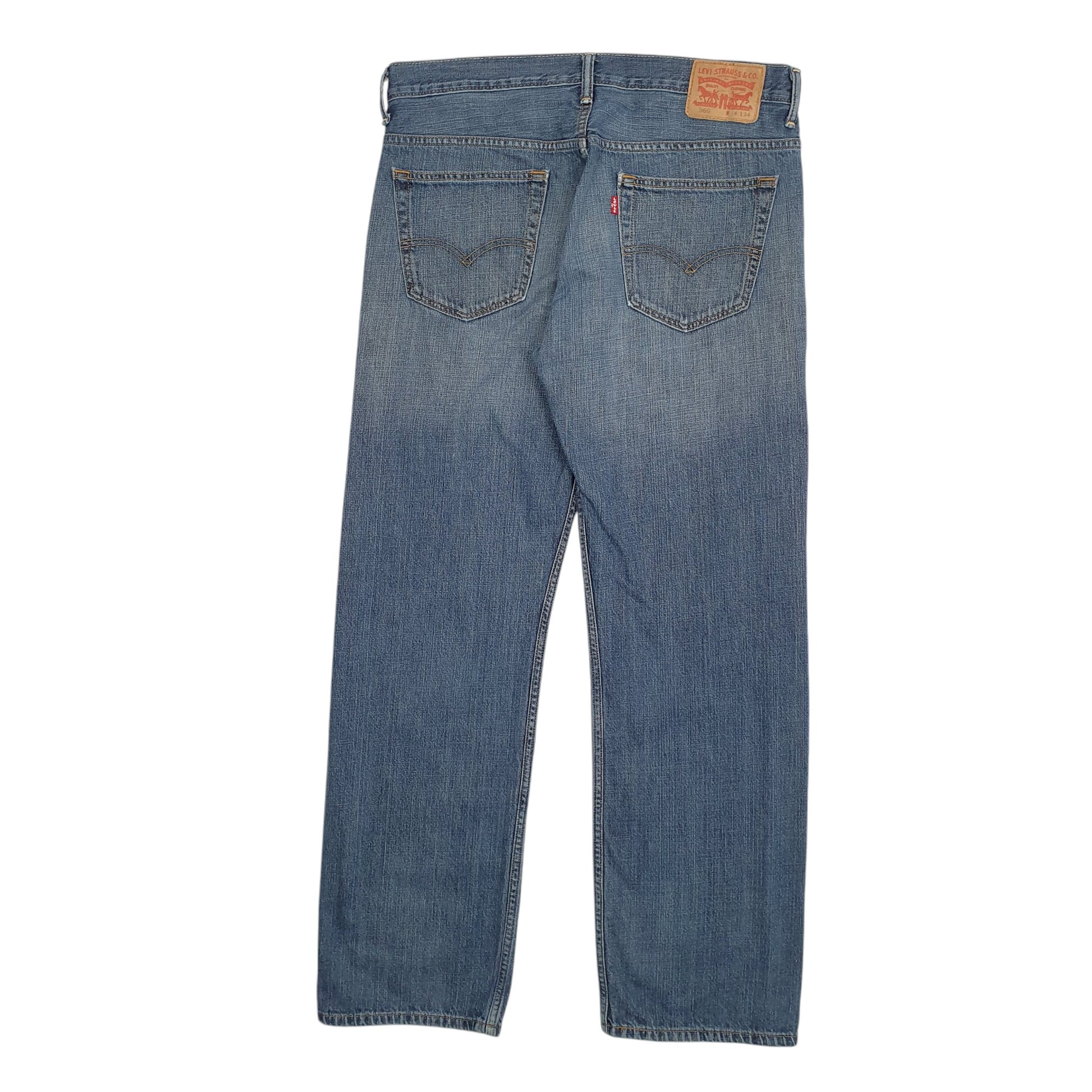 Mens Blue Levis  569 JeansW34 L34