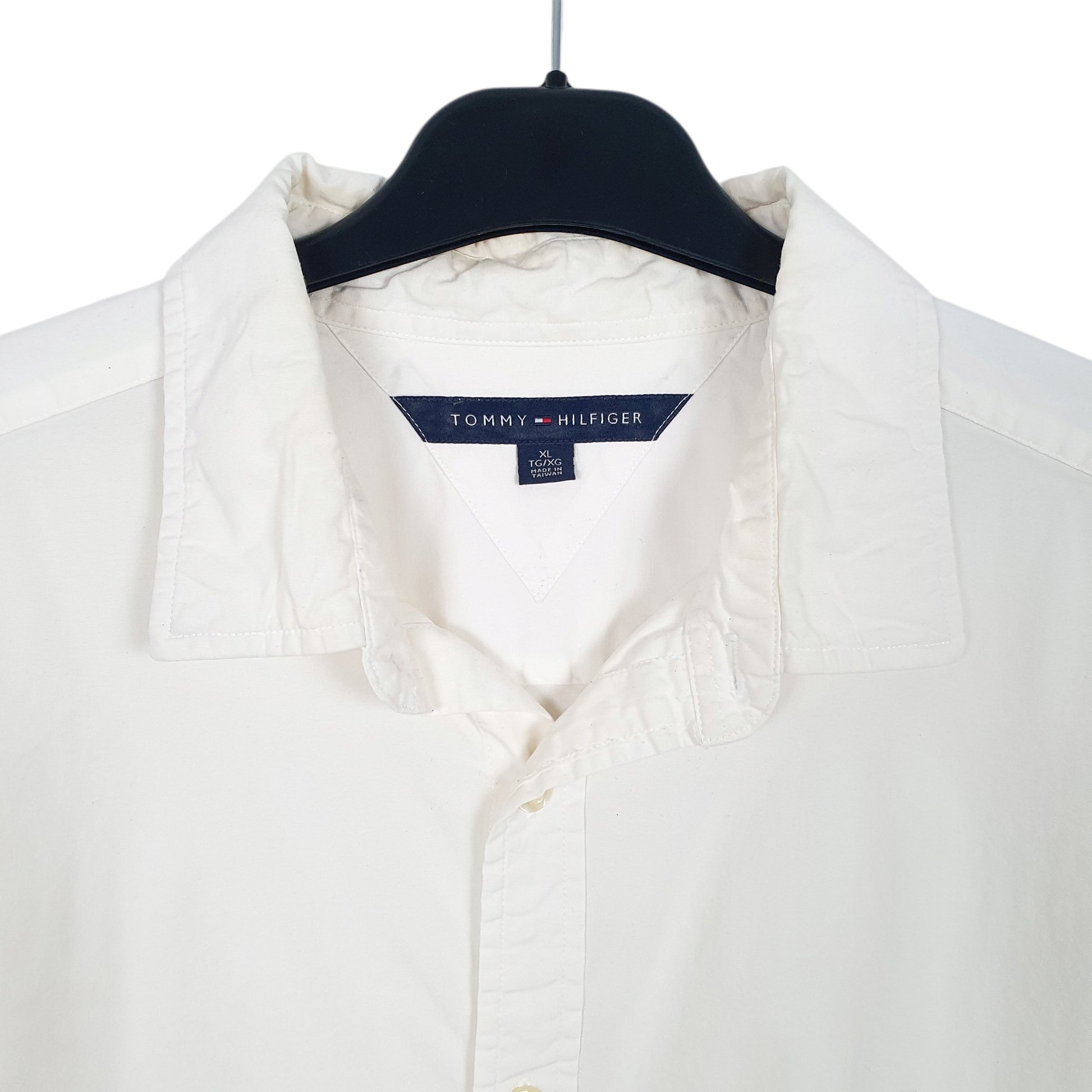 Mens Cream Tommy Hilfiger  Long Sleeve Shirt
