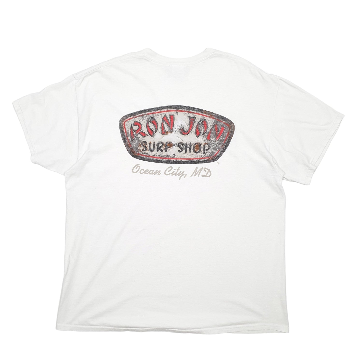Mens White Ron Jon Surf Shop  Short Sleeve T Shirt