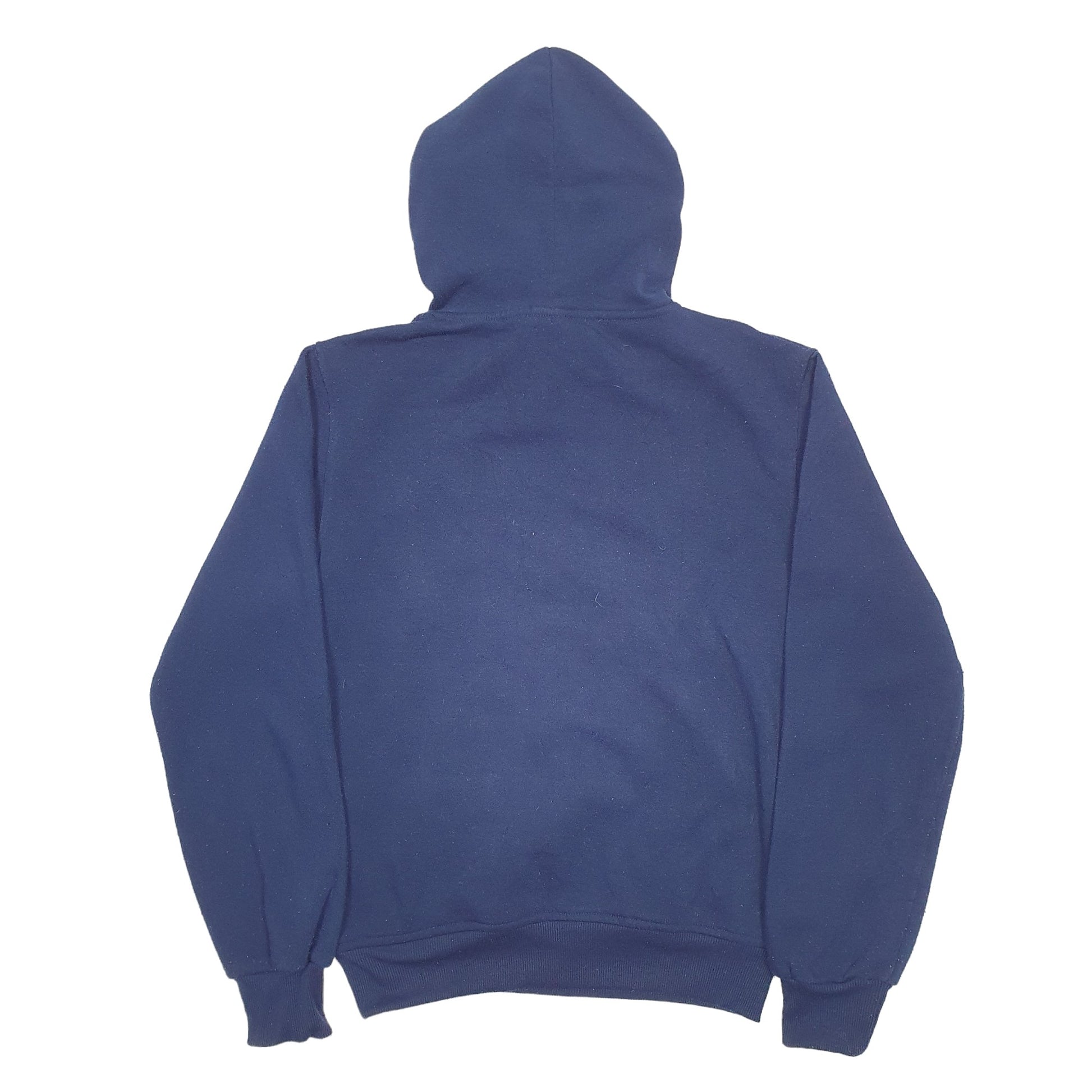 Mens Navy Naqi University Roma Spellout Hoodie Jumper