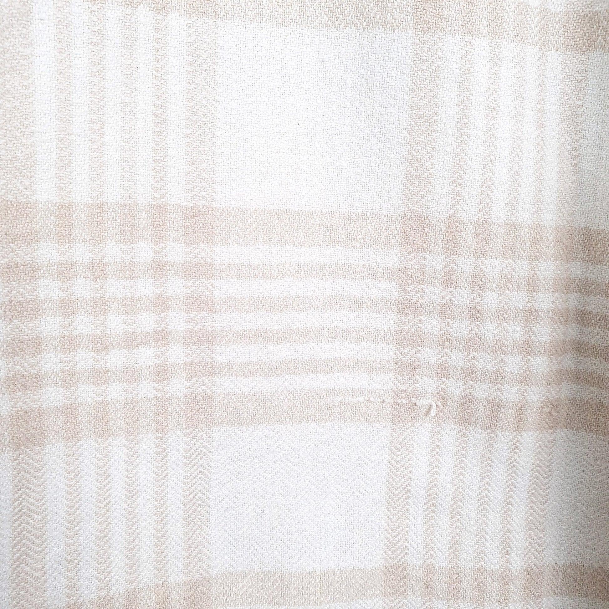 Mens Cream Chaps Ralph Lauren Flannel Vintage Grandad Long Sleeve Shirt