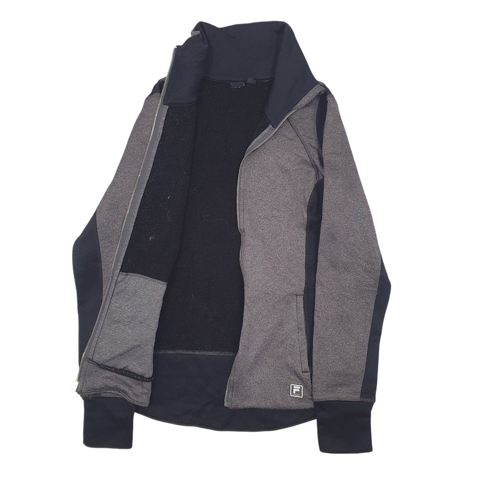 Womens Grey Fila Sport Full Zip Jumper