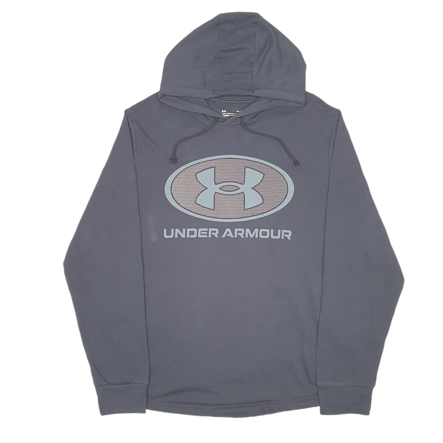 Mens Black Under Armour Active Spellout Gym Workout Running Hoodie Jumper