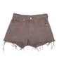 Womens Grey Levis 501 Denim Jorts Hot Pants Cut Offs Denim Shorts