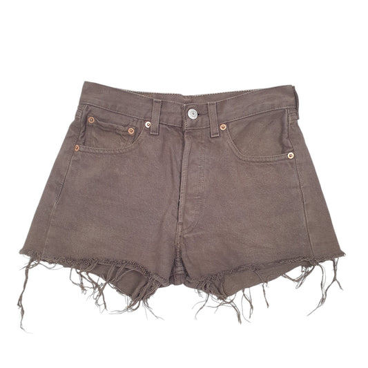 Womens Grey Levis 501 Denim Jorts Hot Pants Cut Offs Denim Shorts