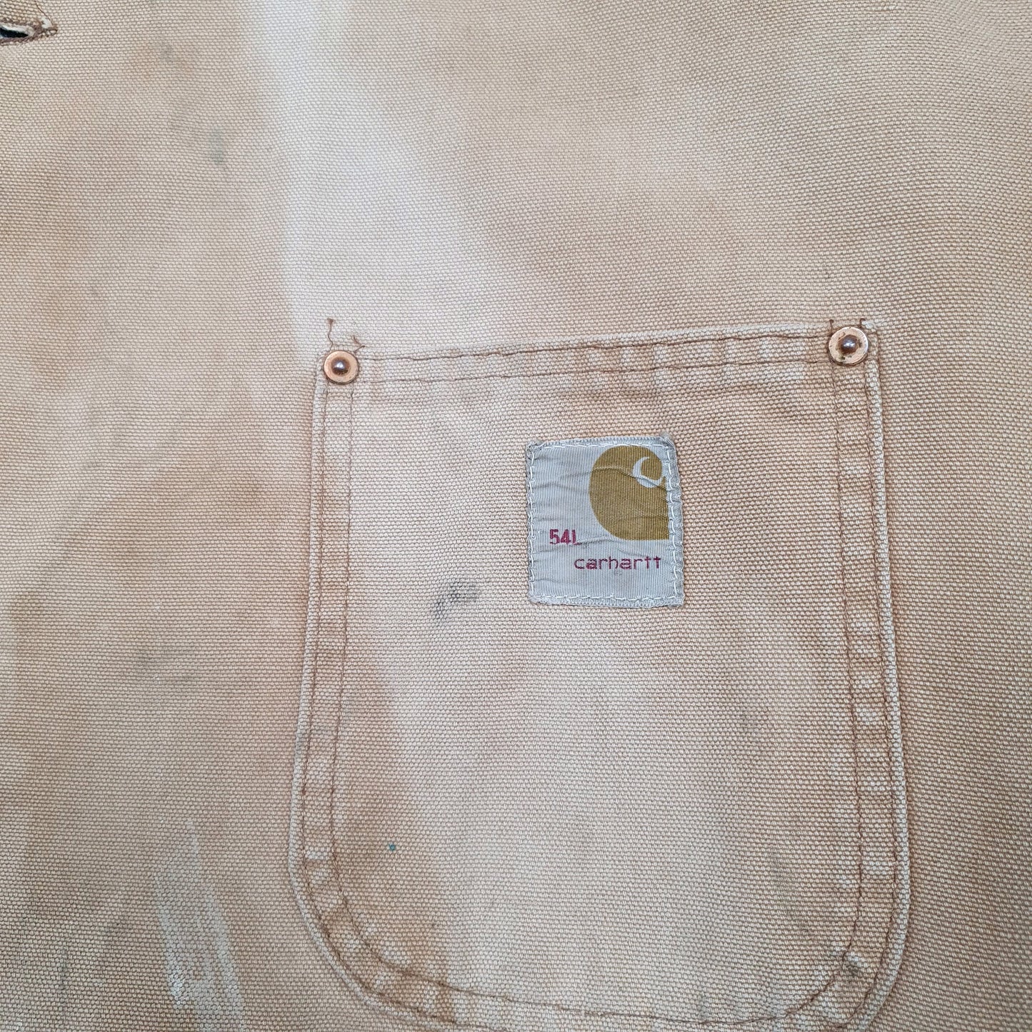 Mens Brown Carhartt 6BLJ C01 Blanket Lined Vintage 1978 70s  Coat