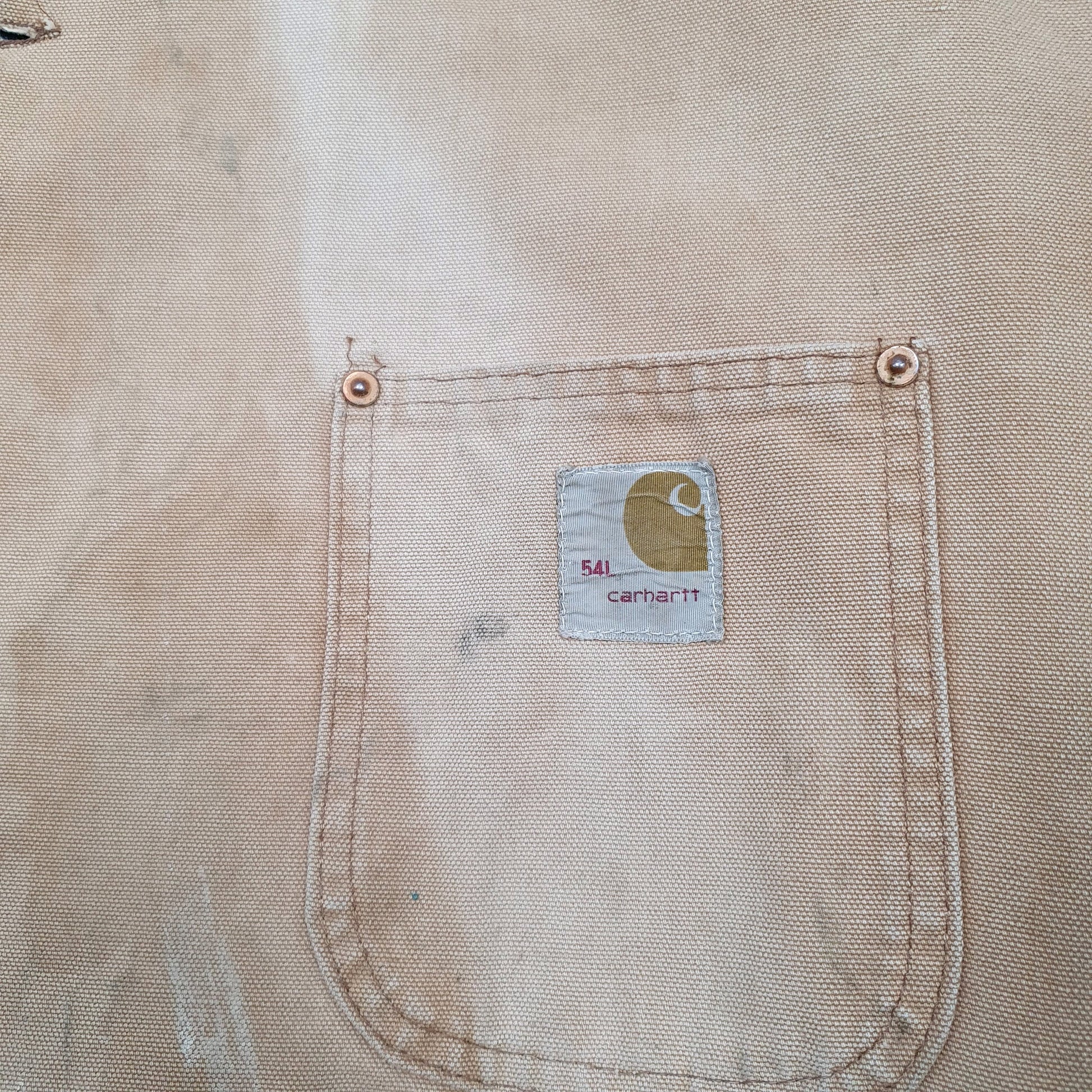 Mens Brown Carhartt 6BLJ C01 Blanket Lined Vintage 1978 70s  Coat