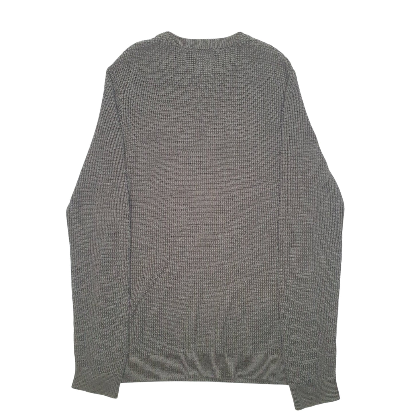 Mens Green H&M Knit Crewneck Jumper