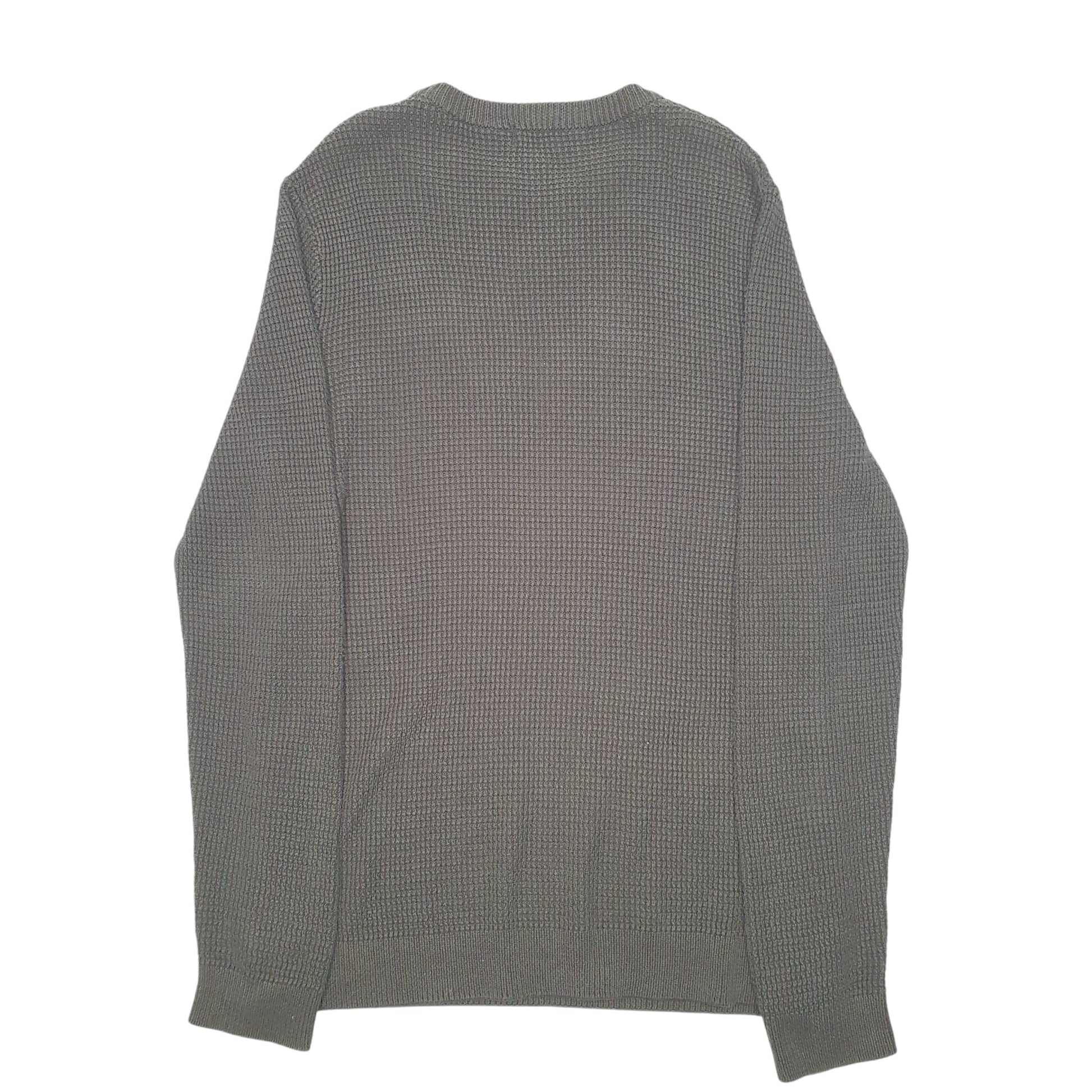 Mens Green H&M Knit Crewneck Jumper