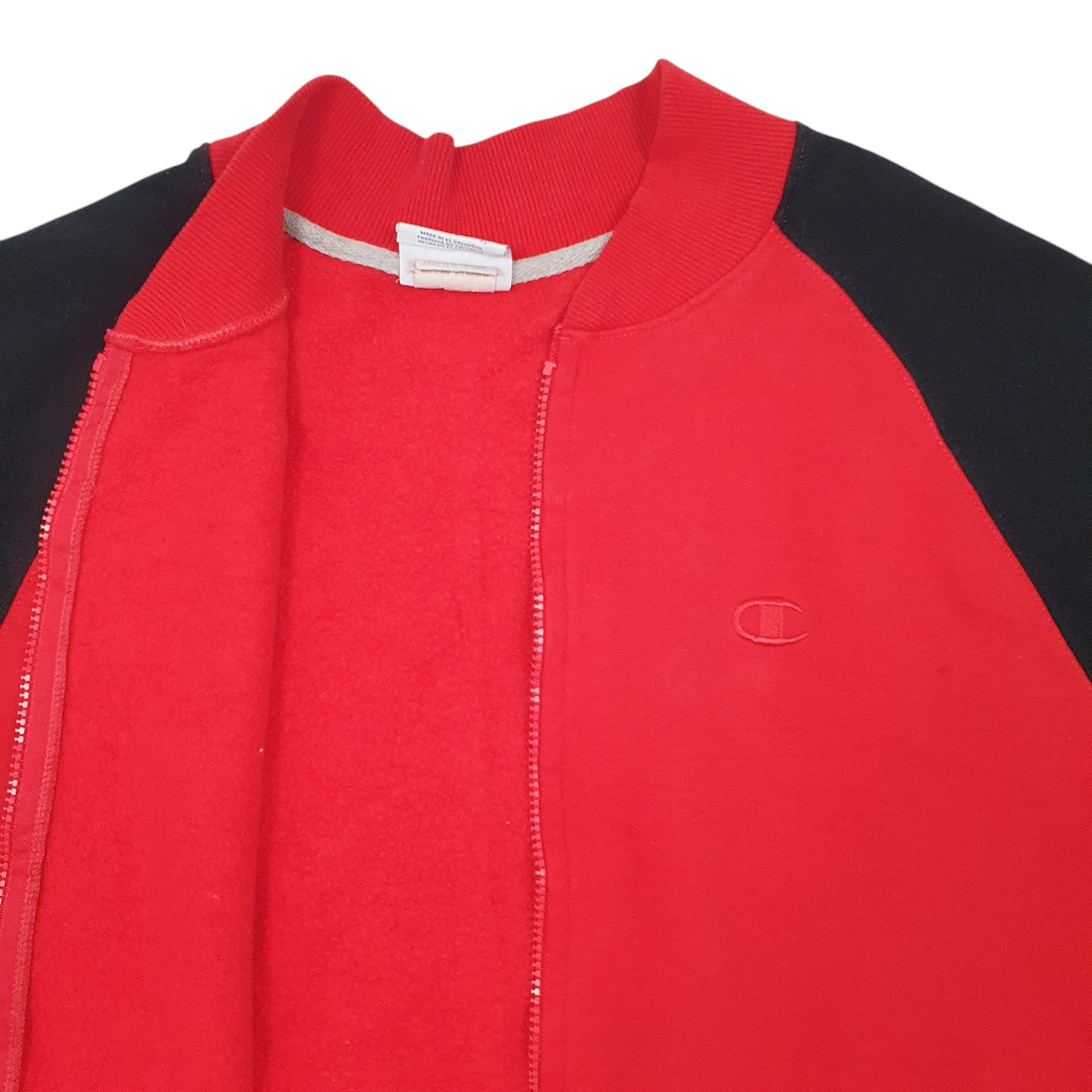 Mens Red Champion  Full Zip Jumper