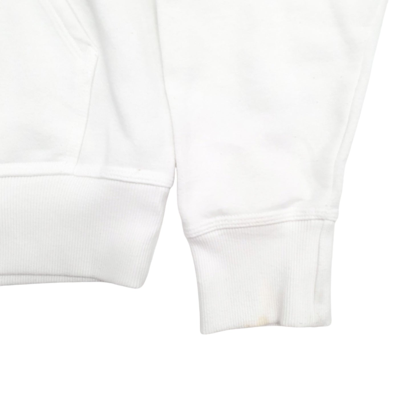 Mens White Champion Spellout Hoodie Jumper
