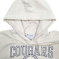 Mens Grey Champion Cougars Spellout Hoodie Jumper
