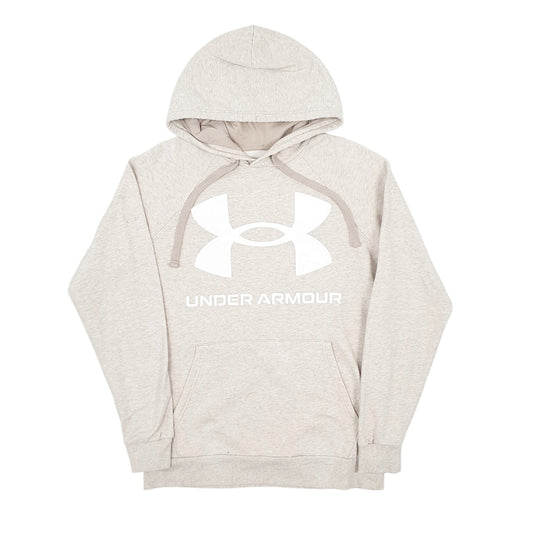 Mens Beige Under Armour  Hoodie Jumper