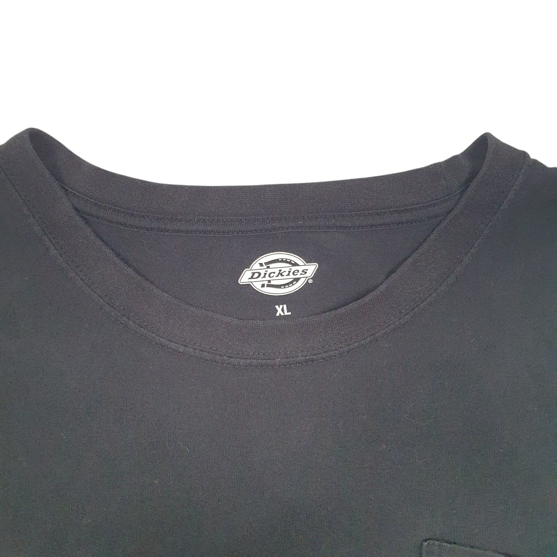 Mens Black Dickies Pocket Workwear Short Sleeve T Shirt