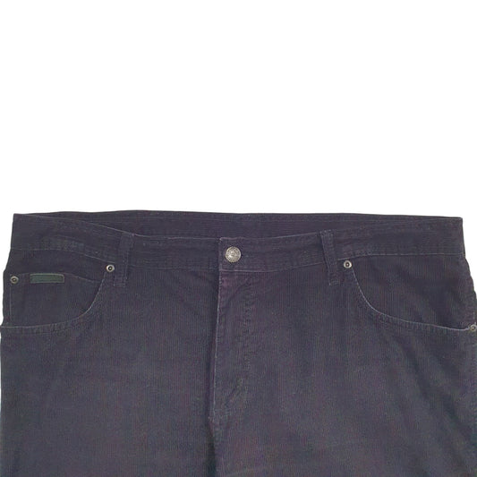 Mens Black Wrangler  Corduroy Trousers