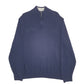 Mens Navy Nautica Knit Quarter Zip Jumper