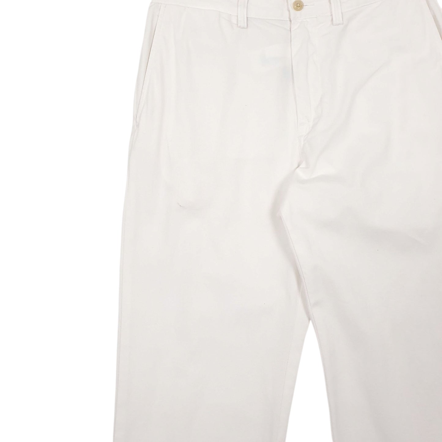 Mens White Polo Ralph Lauren Classic Fit Chino Trousers