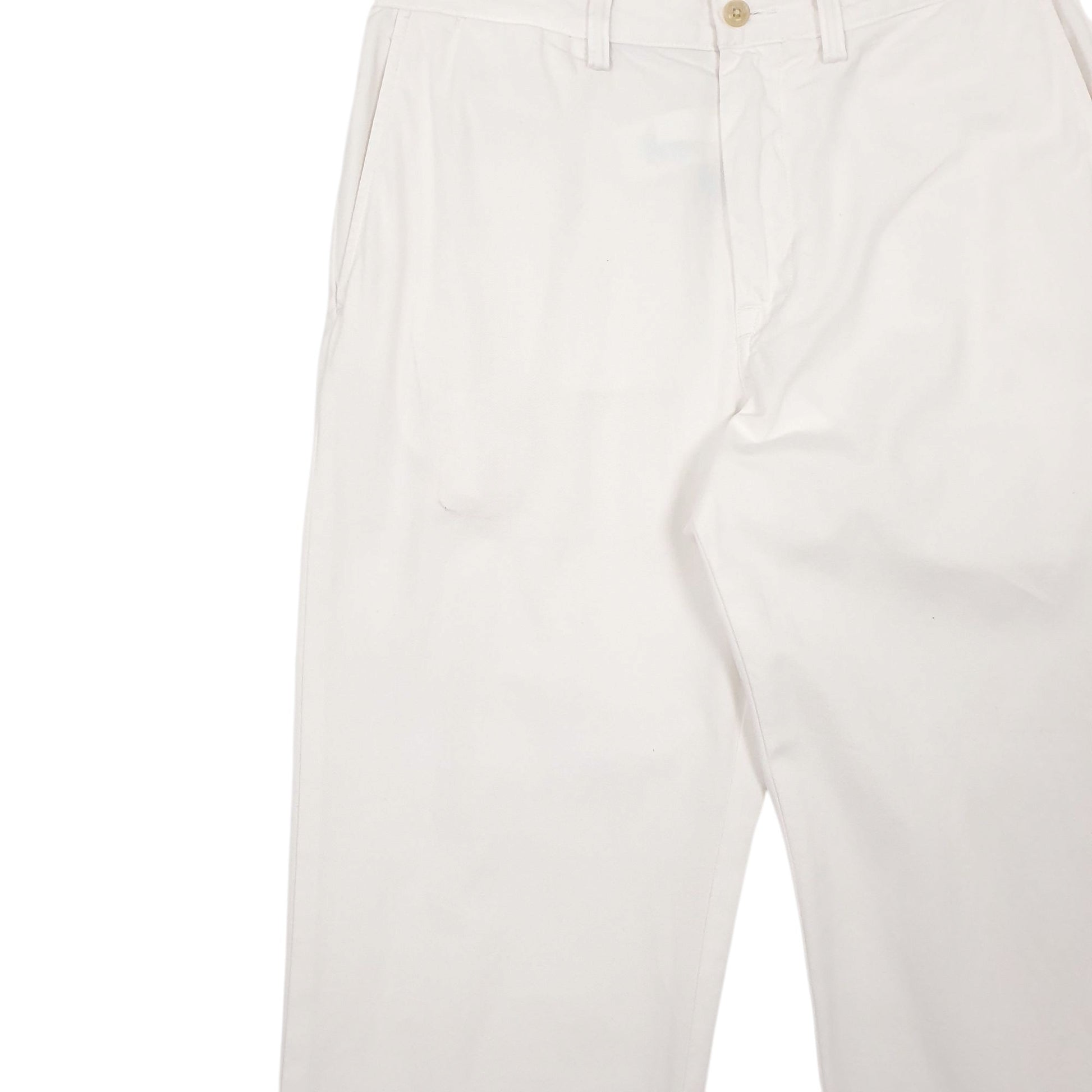 Mens White Polo Ralph Lauren Classic Fit Chino Trousers
