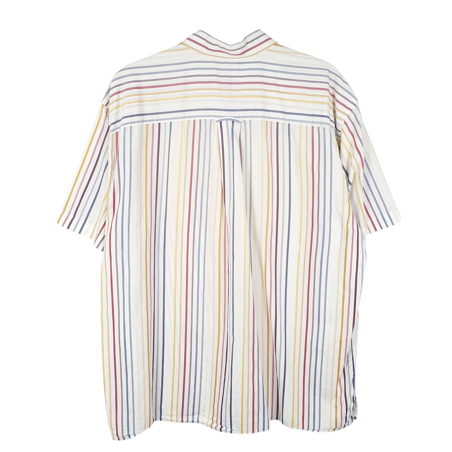 Mens Cream Lacoste  Short Sleeve Shirt