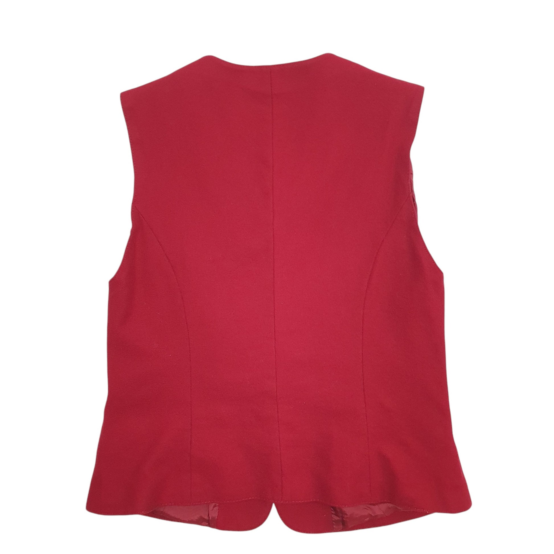 Womens Red Allwerk  Vest Jumper
