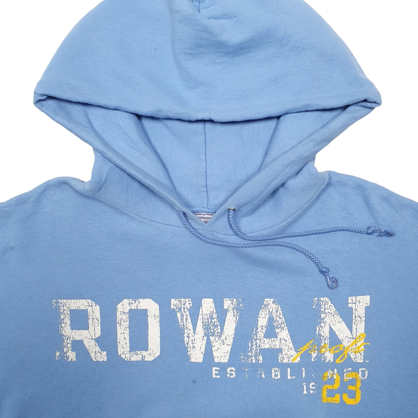 Mens Blue Champion USA College Hoodie Jumper