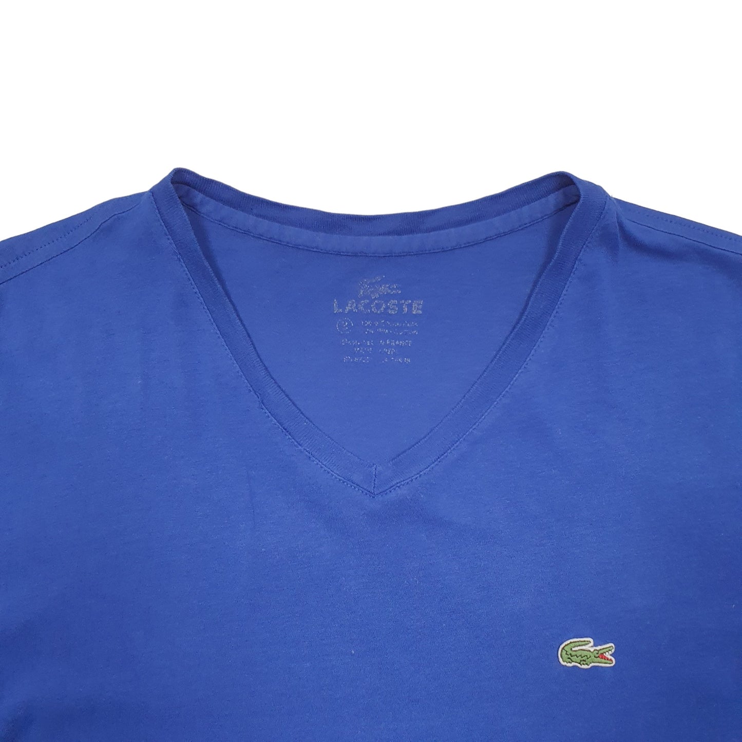 Womens Blue Lacoste  Short Sleeve T Shirt