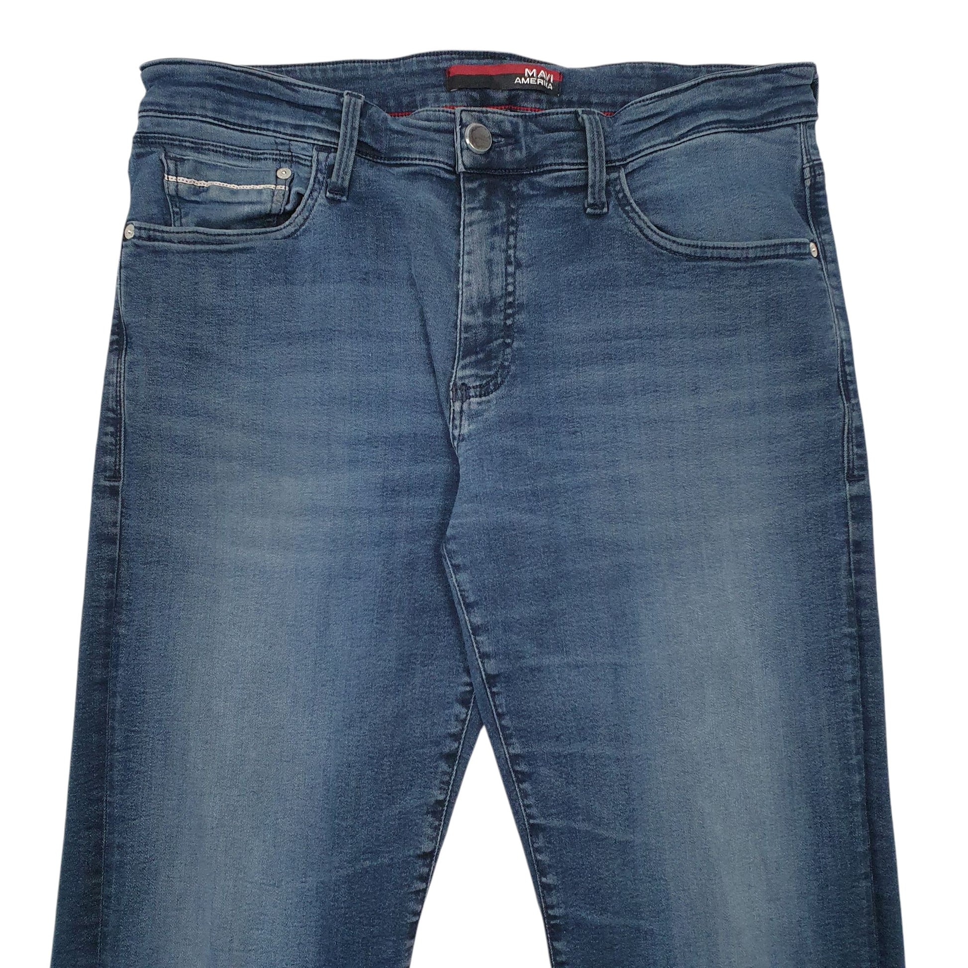 Mens Blue Mavi Amerika  Casual JeansW34 L32