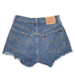 Womens Blue Levis 501 Jorts Hot Pants Denim Shorts