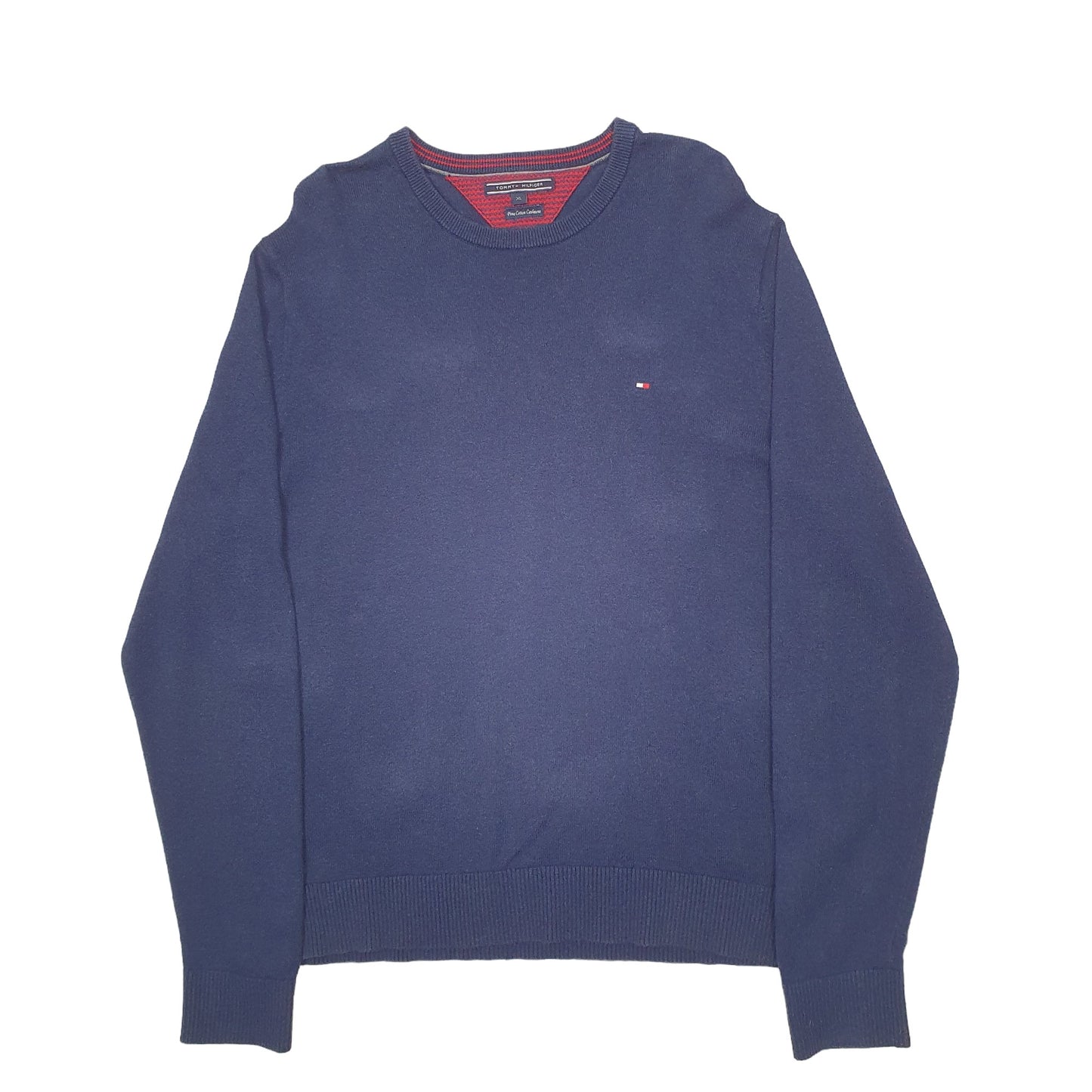 Mens Navy Tommy Hilfiger Knit Crewneck Jumper