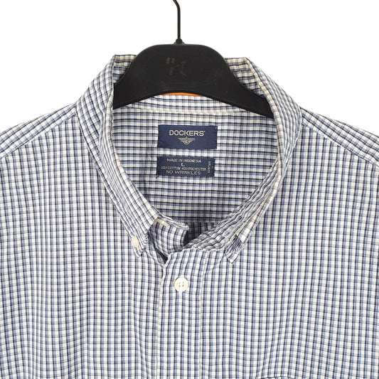 Mens White Dockers  Short Sleeve Shirt