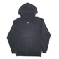 Womens Black Nike Crunch Backprint Hoodie Jumper