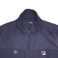 Mens Navy Fila  Crewneck Coat