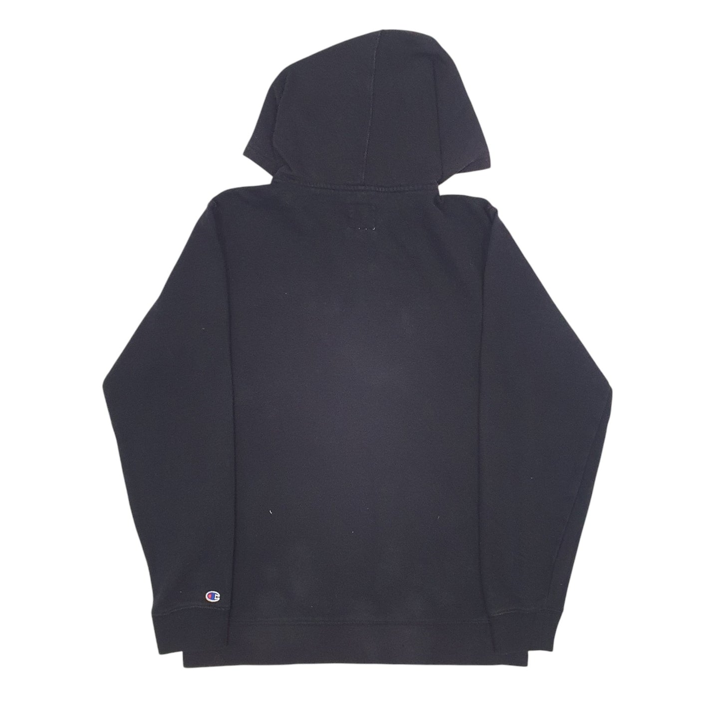 Mens Black Champion Spellout Hoodie Jumper