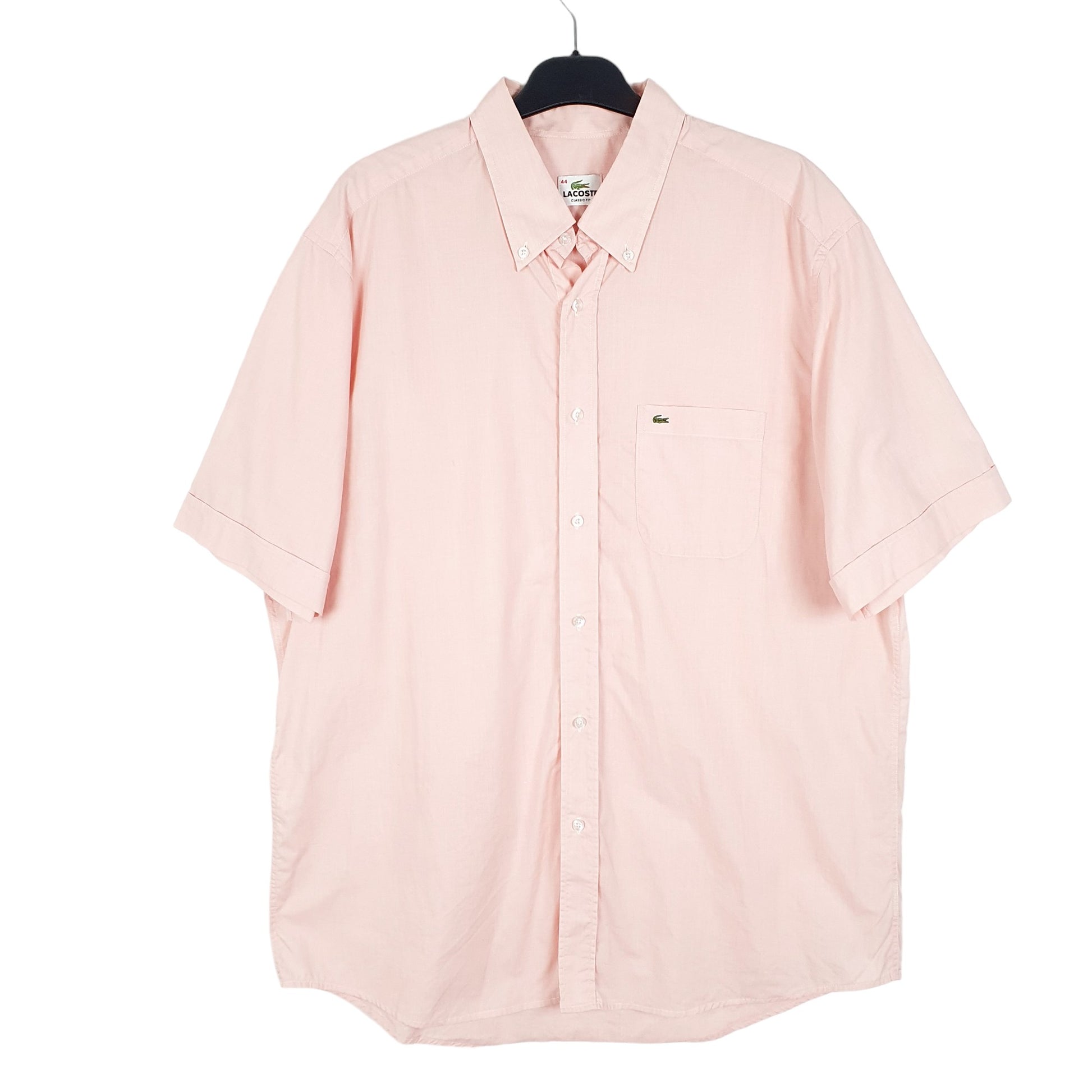 Mens Pink Lacoste  Short Sleeve Shirt