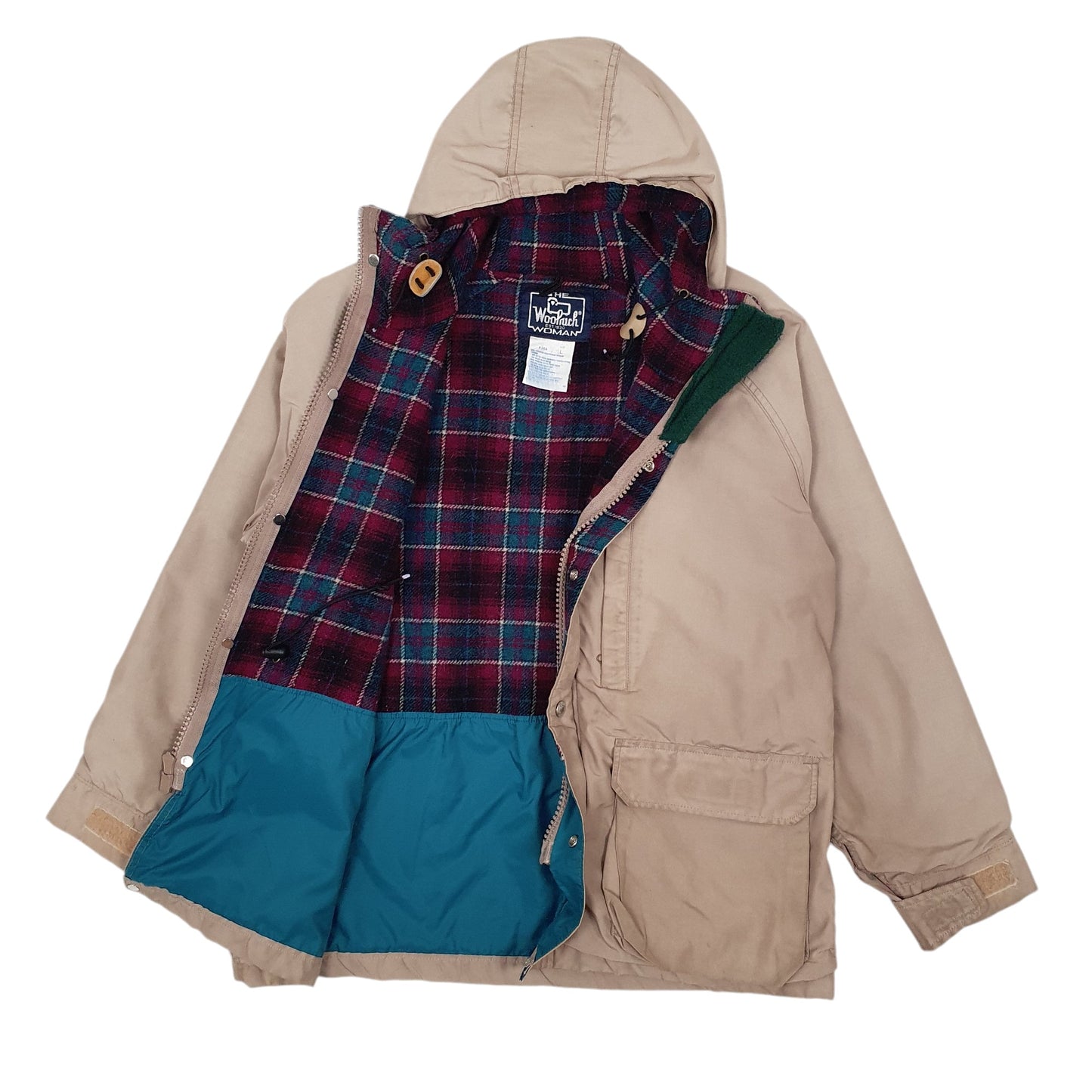 Womens Beige Woolrich Vintage  Coat