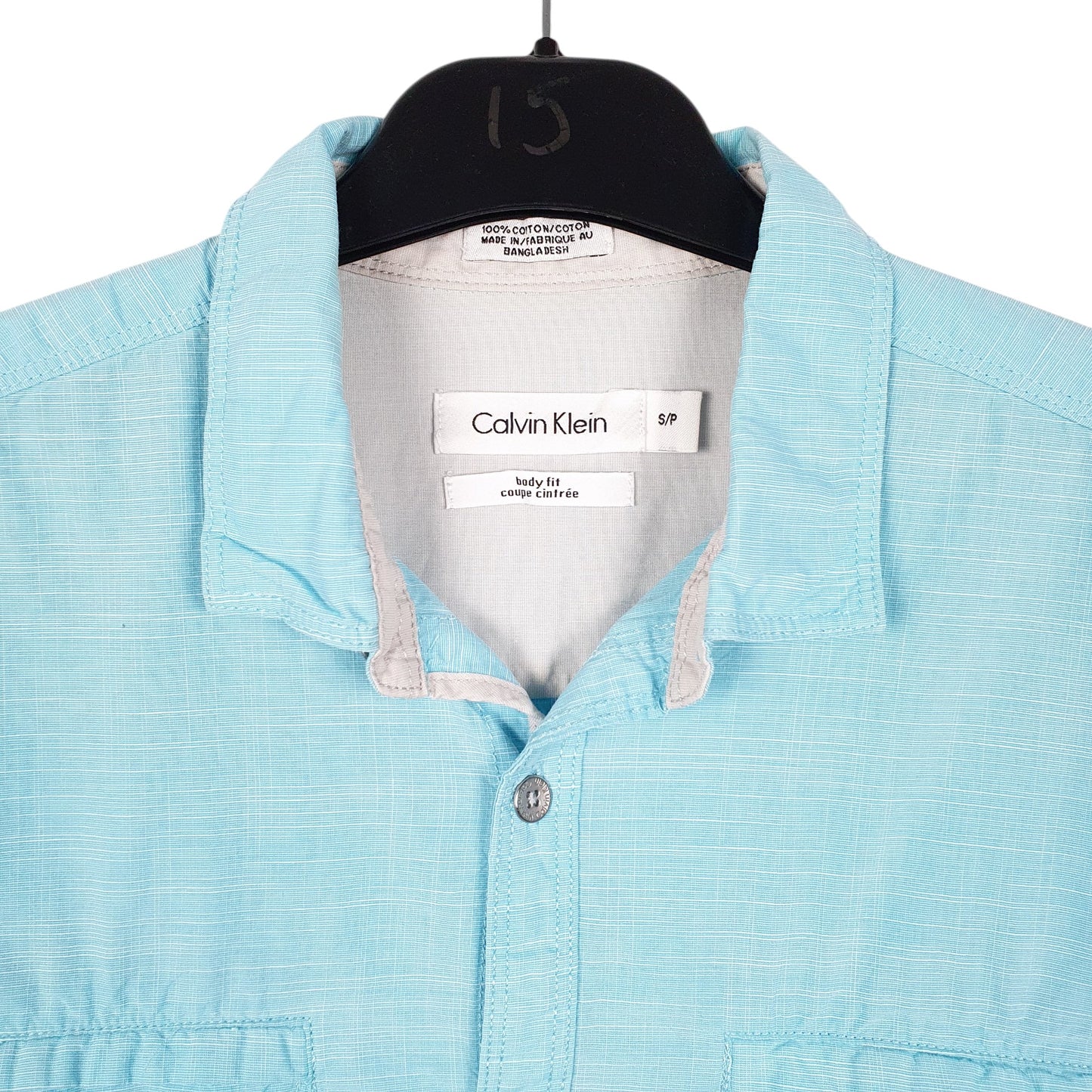 Mens Blue Calvin Klein  Long Sleeve Shirt