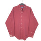 Mens Burgundy Puritan  Long Sleeve Shirt