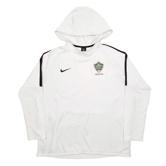 Mens White Nike Active Sports Hoodie Jumper